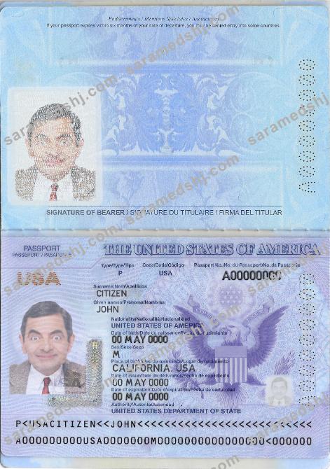 USA passport NEW 2020